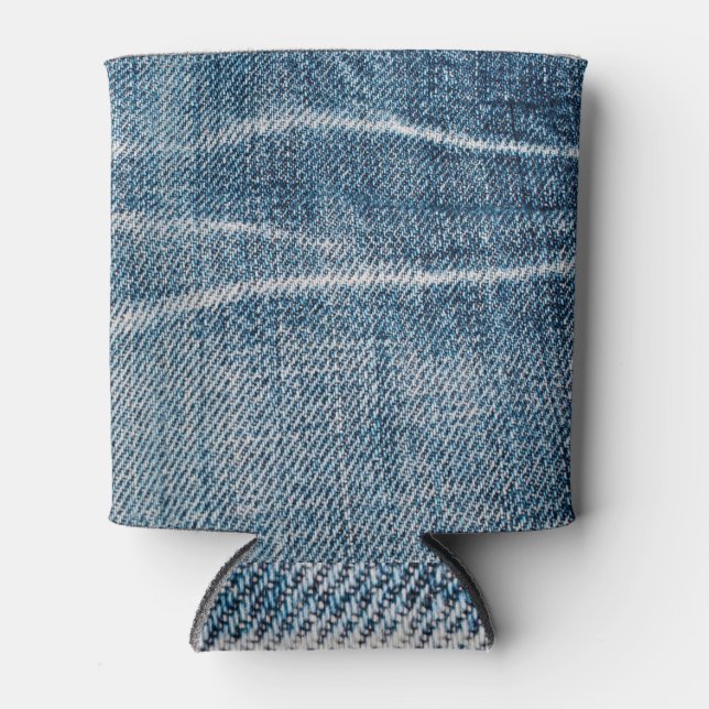 Porta-lata Fechamento de Denim Cloth. (Frente)