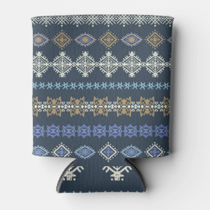 Porta-lata Feitiço étnico: arte tribal sem descontinuidades.