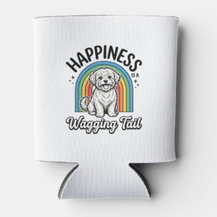 Porta-lata Felicidade é um rabo abanando Design de amante de