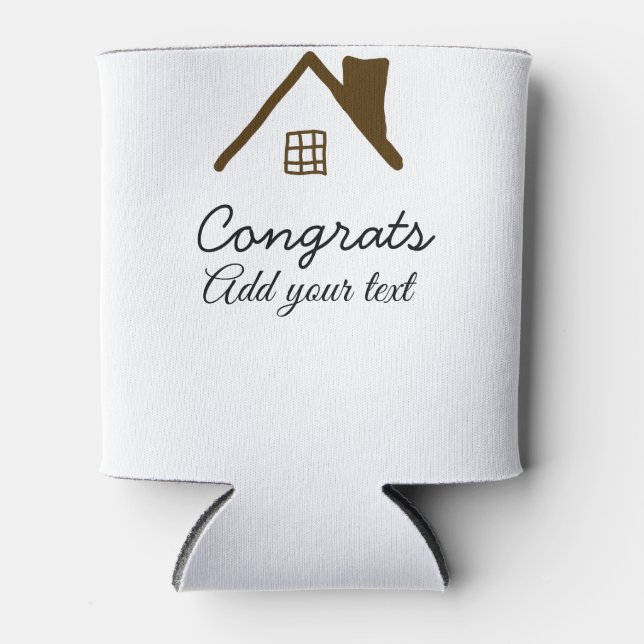 Porta-lata Felicita o novo proprietário imobiliário a inaugur (Frente)