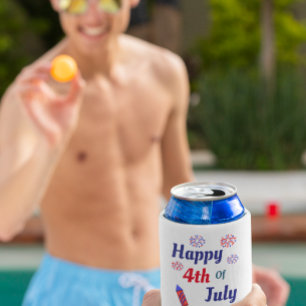 Porta-lata Feliz 4 De Julho