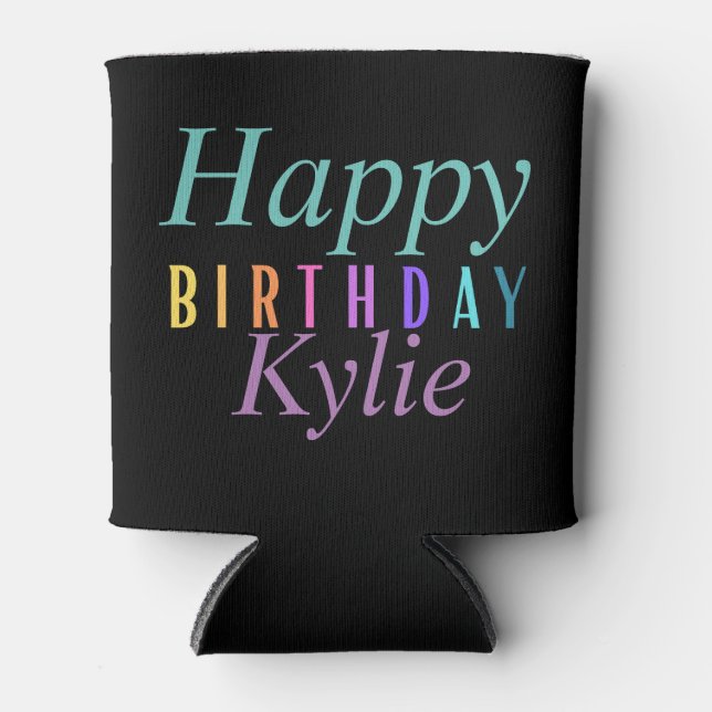 Porta-lata Feliz Aniversário de Feliz Aniversário das Mulhere (Frente)