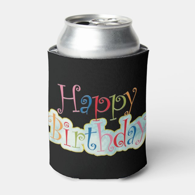 Porta-lata Feliz Aniversário Pode Resfriar (Can Front)