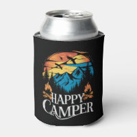Feliz Aventureiro Retro Vintage Equipe de Acampame