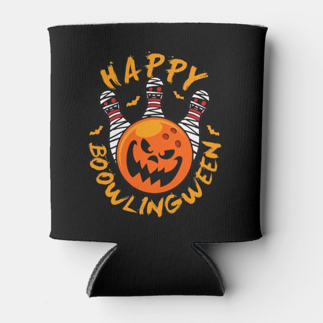 Porta-lata Feliz BowlingEntre Boliches de Halloween (Frente)