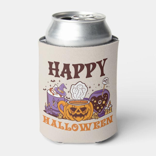 Porta-lata Feliz Café Halloween Breve (Can Front)