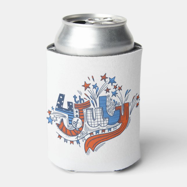 Porta-lata Feliz Dia da Independência pode arrefecer