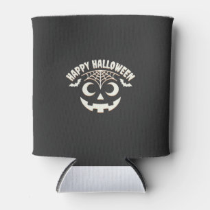 Porta-lata Feliz Dia das Bruxas Desenho de Rosto de Jack-O-La