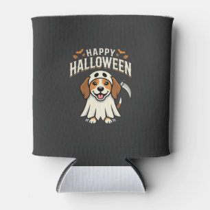 Porta-lata Feliz Dia das Bruxas Design de Cachorro Beagle_1