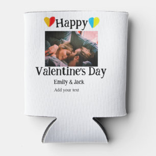 Porta-lata Feliz dia de os namorados adicionar nome do casal 