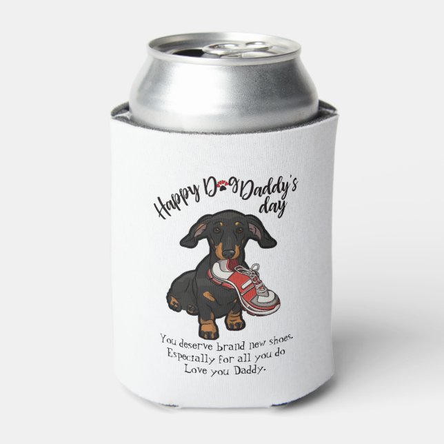 Porta-lata Feliz Dia de os pais do seu cão Dachshund (Can Front)