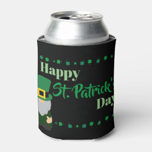 Porta-lata Feliz Dia de São Patrício Leprechaun Gnome