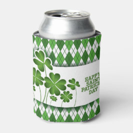 Porta-lata Feliz Dia de São Patrício Shamrocks Pode Resfriado