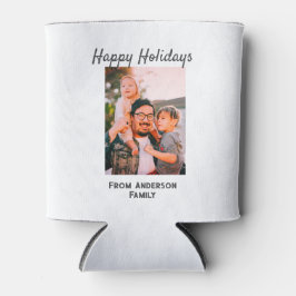 Porta-lata Feliz feriado foto do amor moderno, família simple