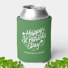 Porta-lata Feliz Festa de Dia de São Patrício Shamrocks Cerve