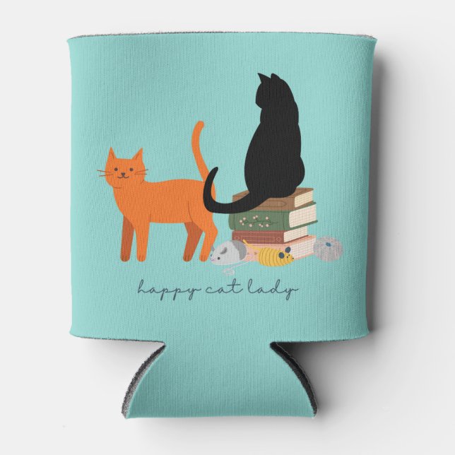 Porta-lata Feliz Gato (Frente)