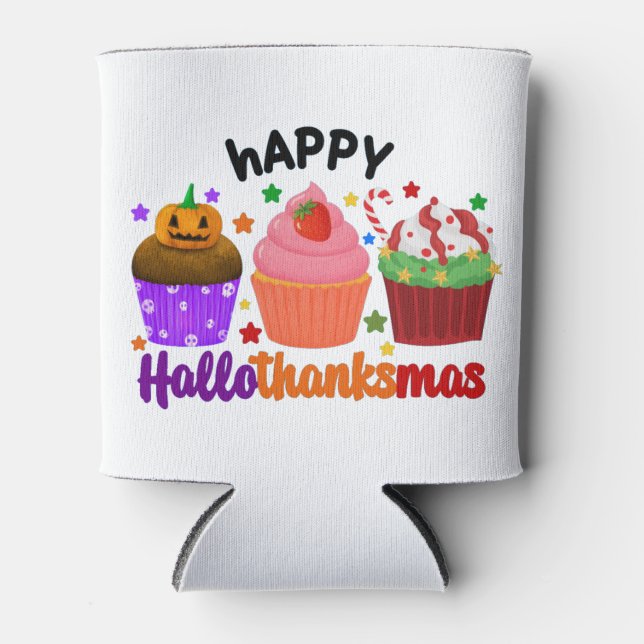 Porta-lata feliz hallothanksmas (Frente)