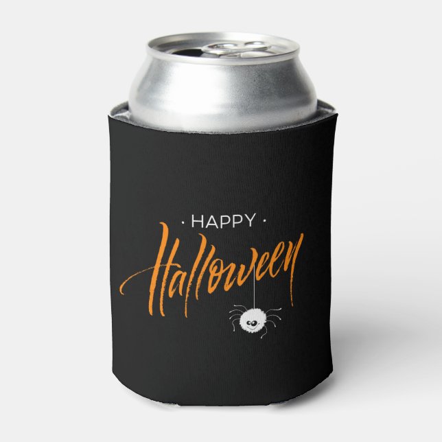 Porta-lata Feliz Halloween Aranha (Can Front)