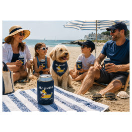 Porta-lata Feliz Koozie do Lobstah Pup que Balança o Rabo