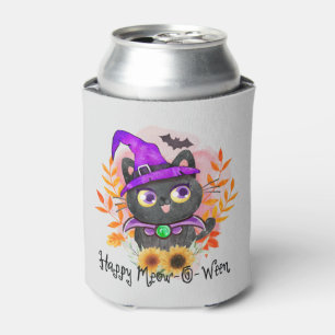 Porta-lata Feliz Miau-o-entre-Negra Bruxa Negra