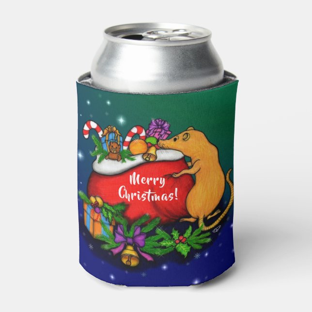 Porta-lata Feliz Natal com Rat Prince (Can Front)