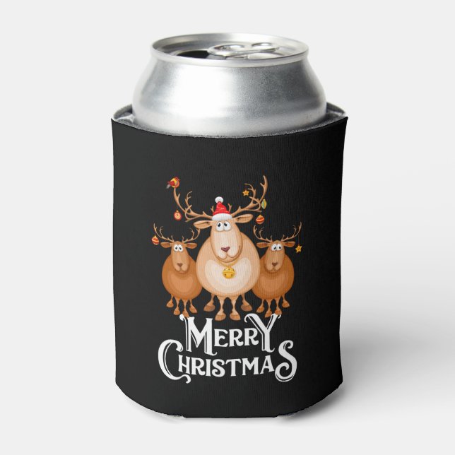 Porta-lata Feliz Natal Deer (Can Front)