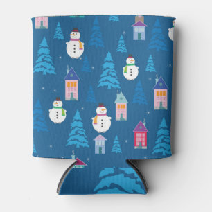 Porta-lata Feliz Natal - Design do Padrão Festivo