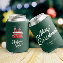 Feliz Natal Divertido Santa de Cabeça para Baixo A