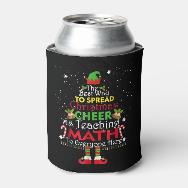 Porta-lata Feliz Natal Do Professor De Matemática (Can Front)