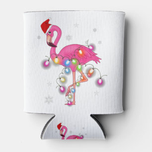 Porta-lata Feliz Natal Flamingo Flamingo