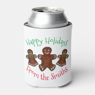 Porta-lata Feliz Natal Gingercake Homem Cookies