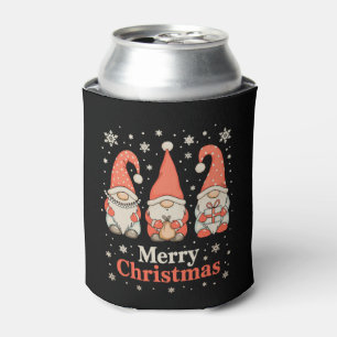 Porta-lata Feliz Natal Gnomo Época de Natal