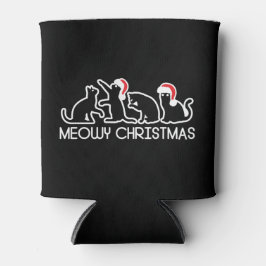 Porta-lata Feliz Natal, Papais noeis Bonitos Gatos Natal