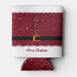 Porta-lata Feliz Natal, Papais noeis Enlouquecendo Roupa Verm