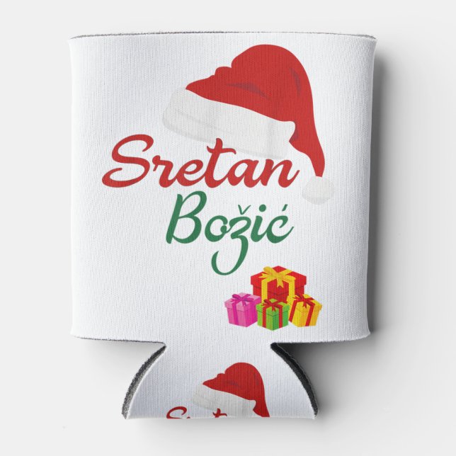 Porta-lata Feliz Natal sretan bozic hrvatski croatian hrv (Frente)