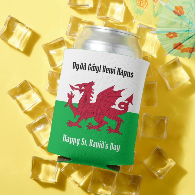 Porta-lata Feliz Rua, dia do David Dragão Vermelho Bandeira G (Verão in situ)