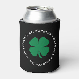 Porta-lata Feliz Rua do Dia de Patrick Shamrock Lucky Charm
