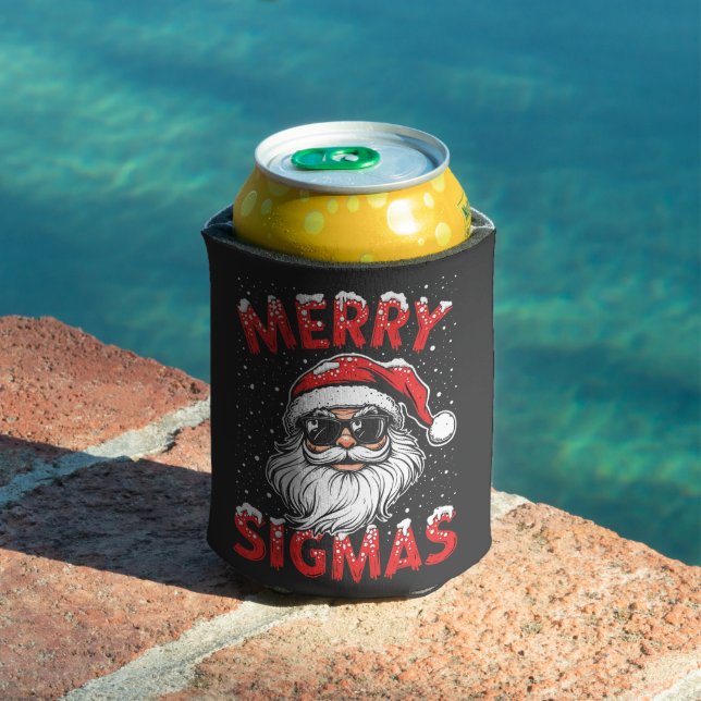Porta-lata Feliz Sigmas Engraçado Gen Alpha no Natal da escol (Piscina in situ)