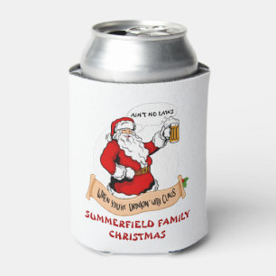 Porta-lata Feriado de Natal da Reunião Familiar Engraçado