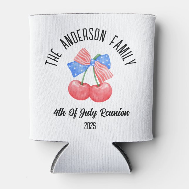 Porta-lata Feriado de Nome Personalizado do Arco de Sinalizad (Frente)