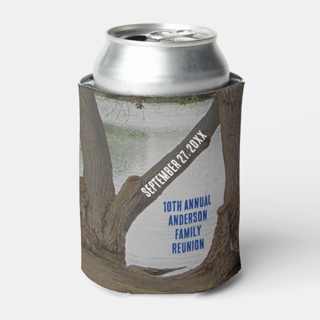 Porta-lata Férias Anuais Rustic Lakehouse da Reunião Familiar (Can Front)