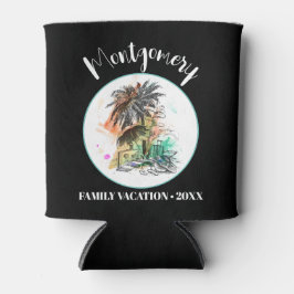 Porta-lata Férias da família Summer Black