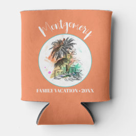 Porta-lata Férias da Família Summer Orange