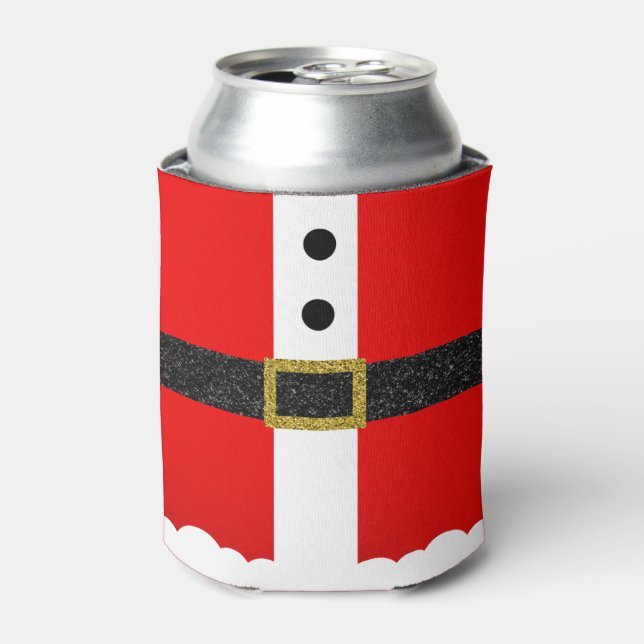 Porta-lata Férias de Natal Festivas do Cinturão de papais noe (Can Front)