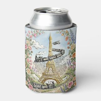 Porta-lata Férias em Paris, Festa, Torre Eiffel, Arte Frances