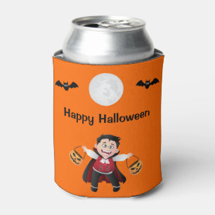 Porta-lata Festa Colorida Laranja Saltando Halloween Kids