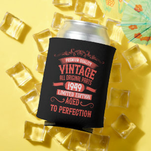 Porta-lata Festa de aniversário 75h personalizada