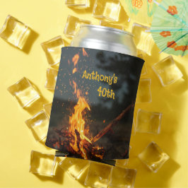 Porta-lata Festa de Aniversário com Faíscas de Fogueira