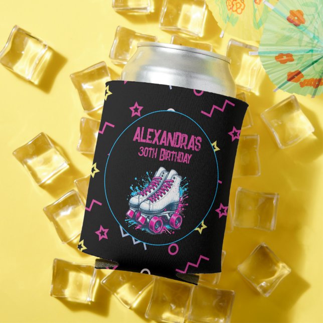 Porta-lata Festa de aniversário de patinação do cilindro 90 d (Verão in situ)