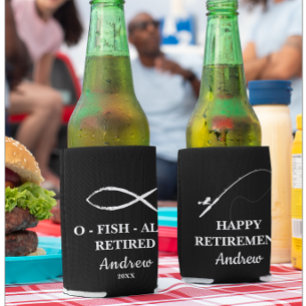 Porta-lata Festa de Aposentação do Tema de Pesca